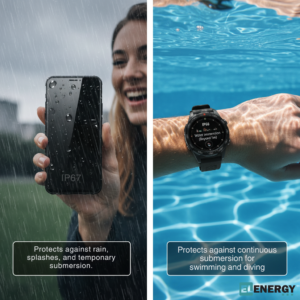 IP67 rating & IP68 device